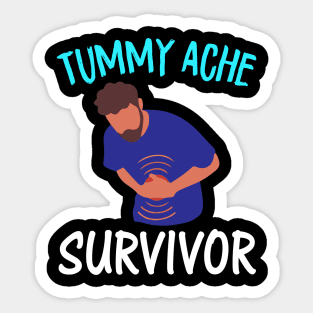 Tummy Ache Survivor Sticker